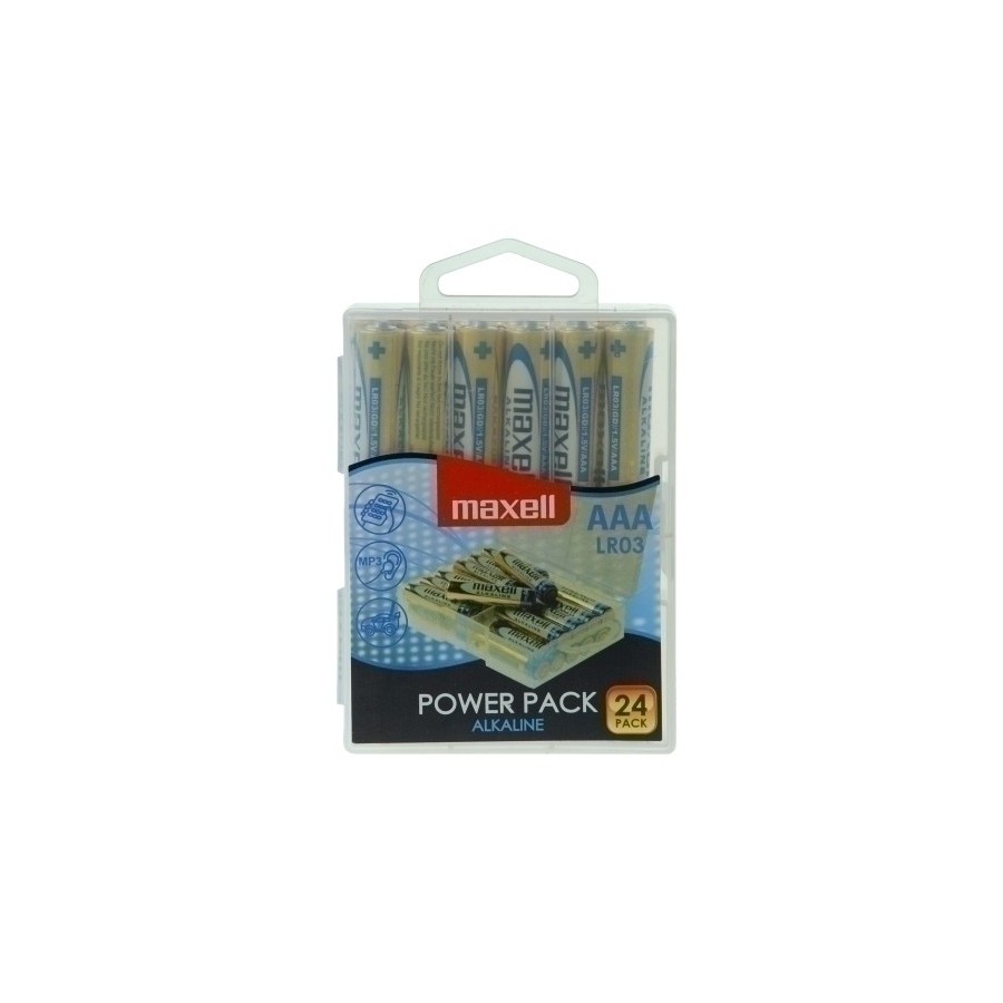 PILAS ALCALINA MAXELL LR03 P/24