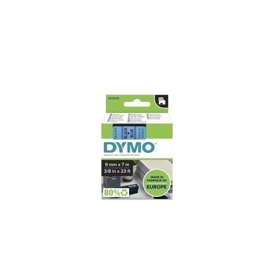 CINTA ROT.DYMO LM D1 7m 9 NEGR.s/AZUL