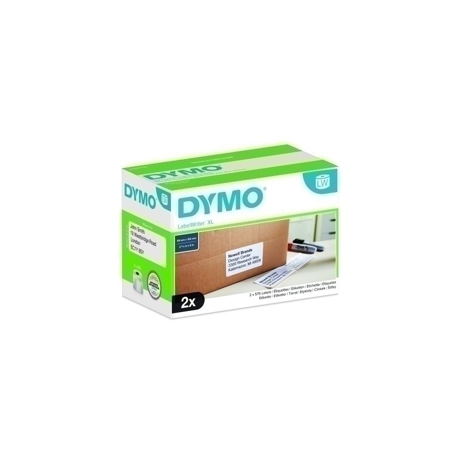 ETIQ.DYMO LW 102x59mm PACK 2 RL.575 ENV