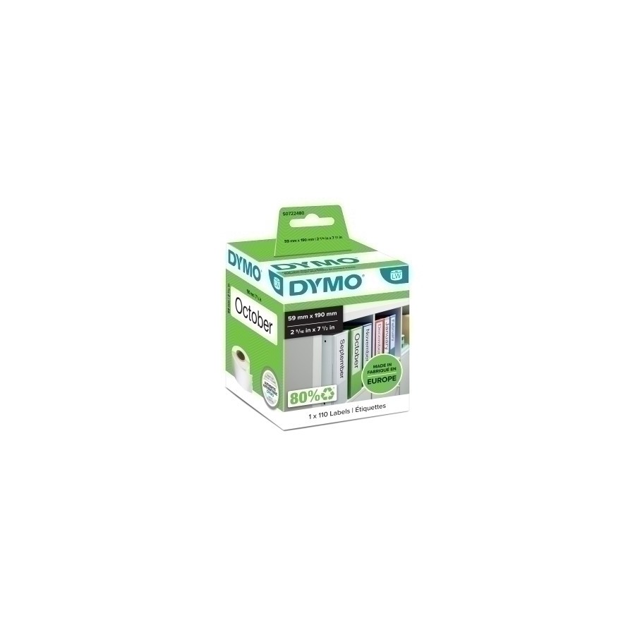ETIQ.DYMO LW 59x190mm RL.110 LOMO ARCH.