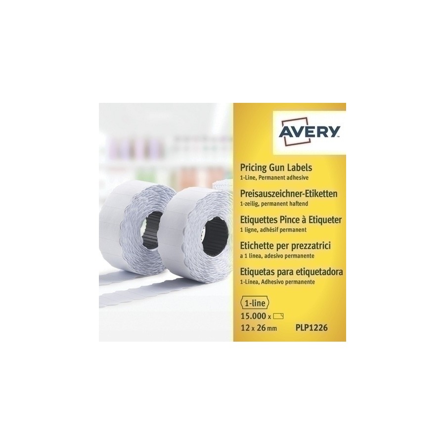 ETIQ.PRECIOS AVERY 26x12 BLANCO