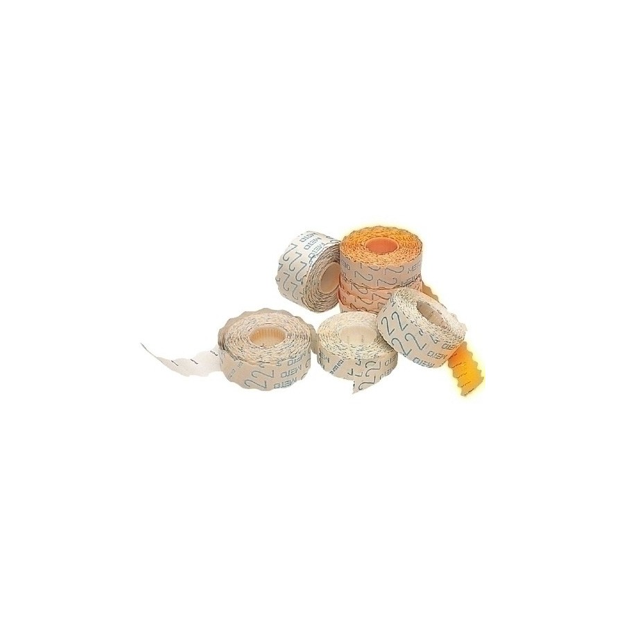 ETIQ.PRECIOS METO Nº1 REM.26x16 NARANJA