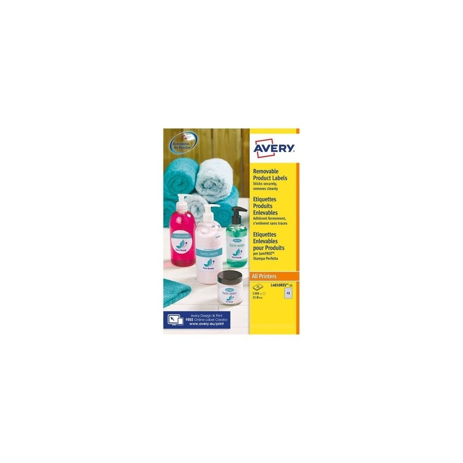 ETIQ.IMP.AVERY L4851REV 25h A4 Ø37
