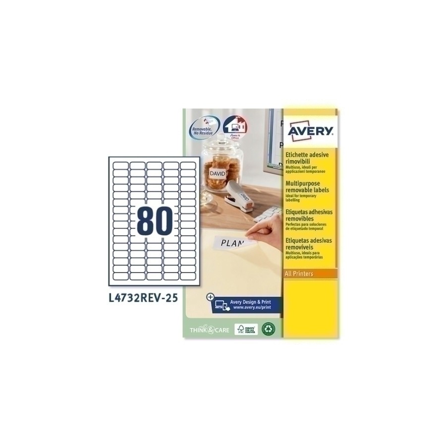 ETIQ.IMP.AVERY L4732REV 25h A4 35,6x16,9