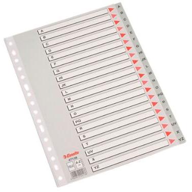 INDICE ESSELTE PP ALF.Fº 20 ps.GRIS