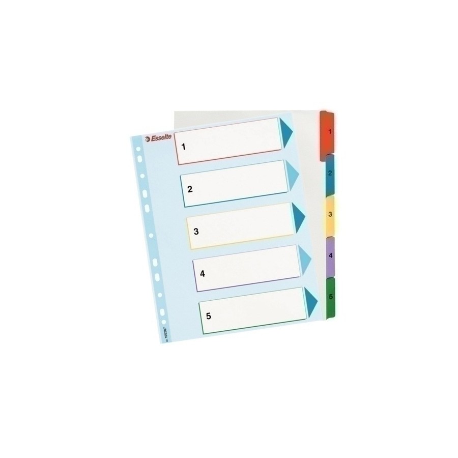 INDICE ESSELTE CART.BORR.NUM.A4+ ps.1- 5