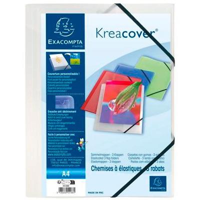 CARPETA SOLAP.EXACOMPTA PP A4 BLANCO
