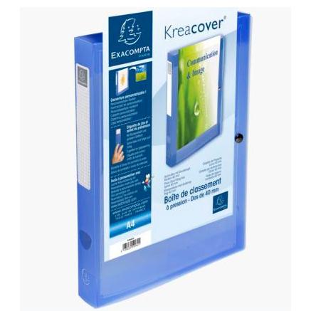 CARP.PROY.EXACOMPTA PP A4 4 cm AZUL