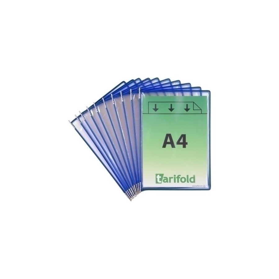 FUNDA TARIFOLD C/PIV. A4 c/MARCO AZ P/10
