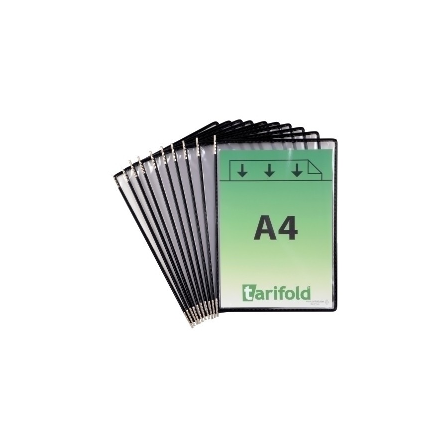 FUNDA TARIFOLD C/PIV. A4 c/MARCO NE P/10