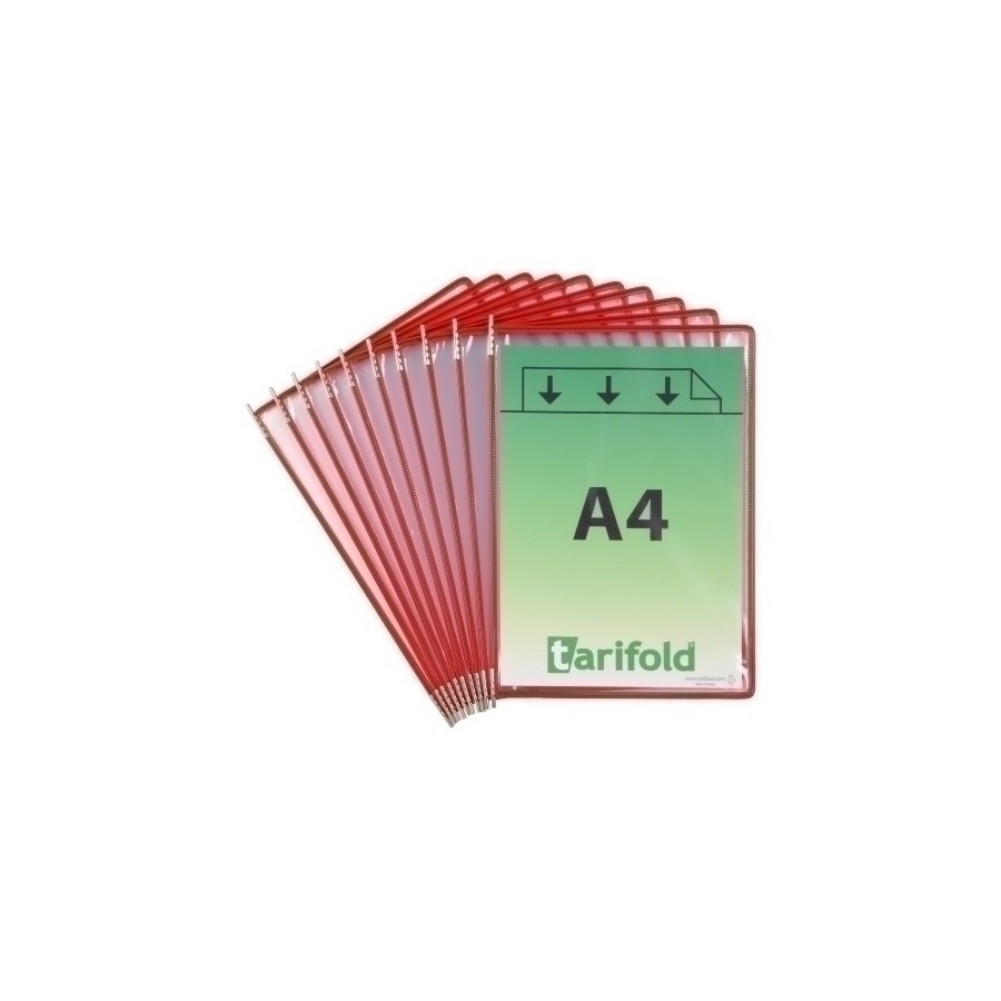 FUNDA TARIFOLD C/PIV. A4 c/MARCO RO P/10
