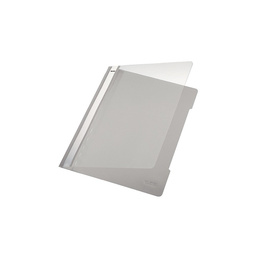 DOSSIER FASTENER LEITZ PVC A4 TARJ.GRIS