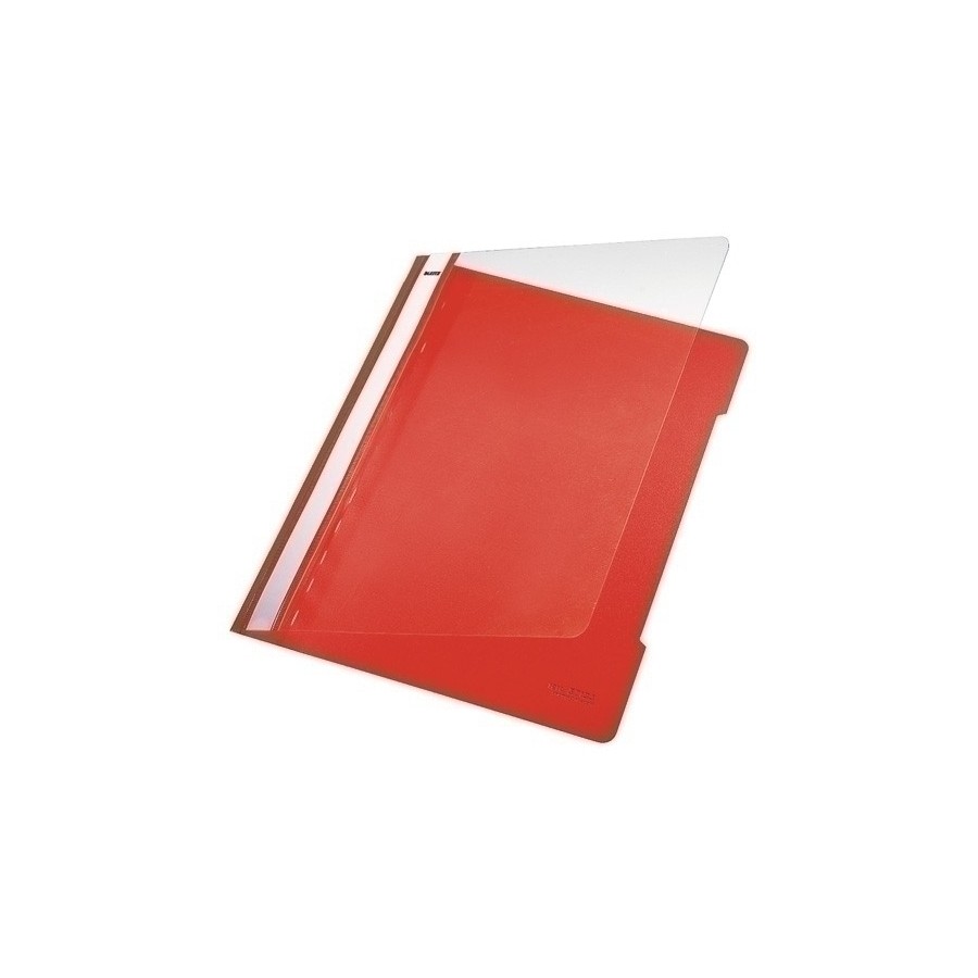 DOSSIER FASTENER LEITZ PVC A4 TARJ.ROJO