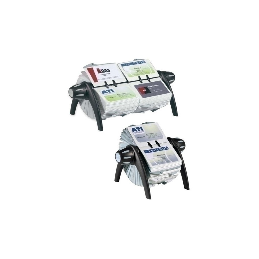 FICHERO ROTAT.TARJET.VISIFIX FLIP NEGRO