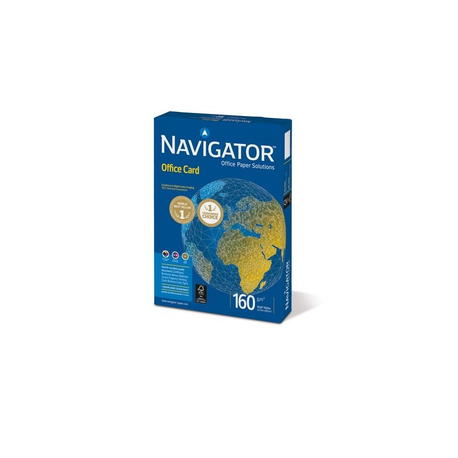 PAPEL A3 NAVIGATOR 160g 250h OFFICE CARD