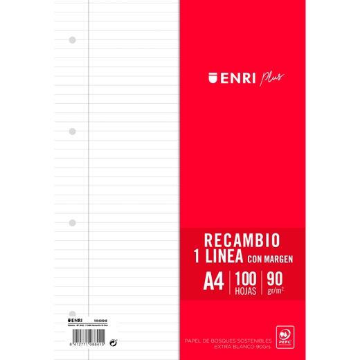 RECAMBIO ENRI PLUS A4 100h 4 TAL. HZTL.
