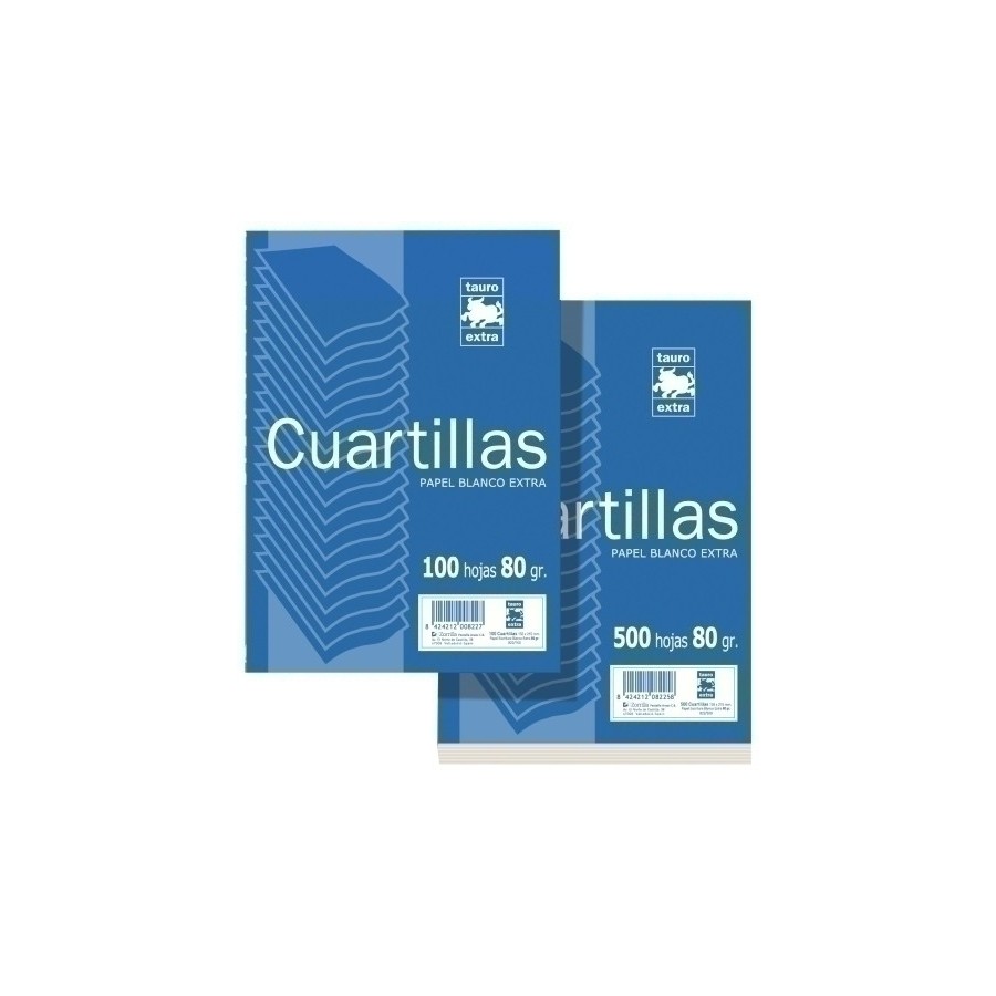 PAPEL 4º ZORR. 80g 100h LISO (CUARTILLA)