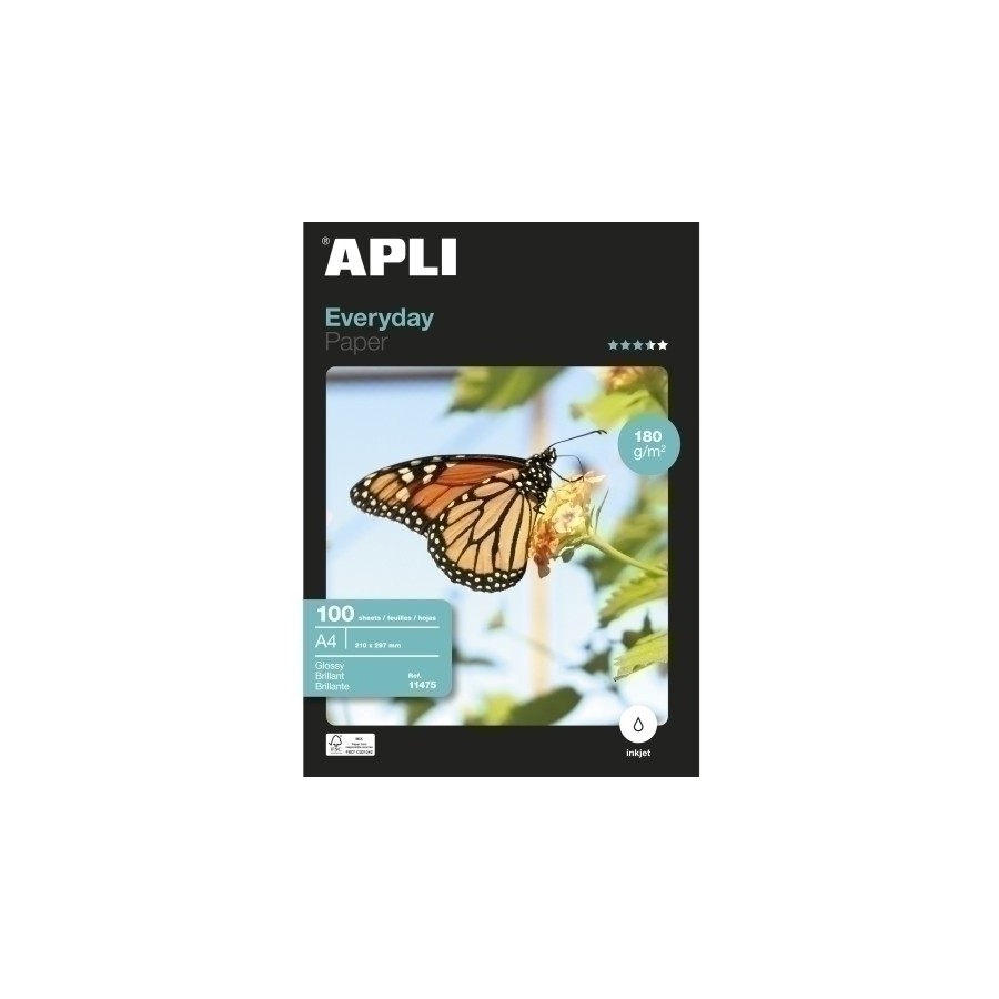 P.INKJET APLI FOTO A6 180g 100h GLOSSY