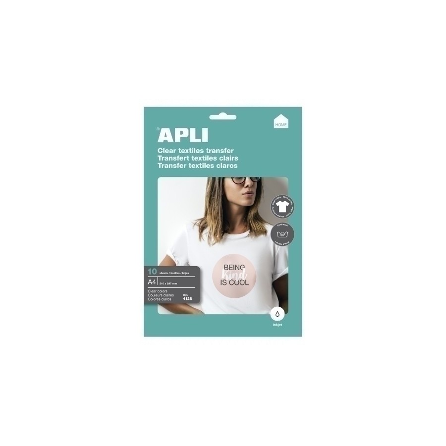 P.IJ.TRANSFER APLI A4 10h ALGODON BLANCO