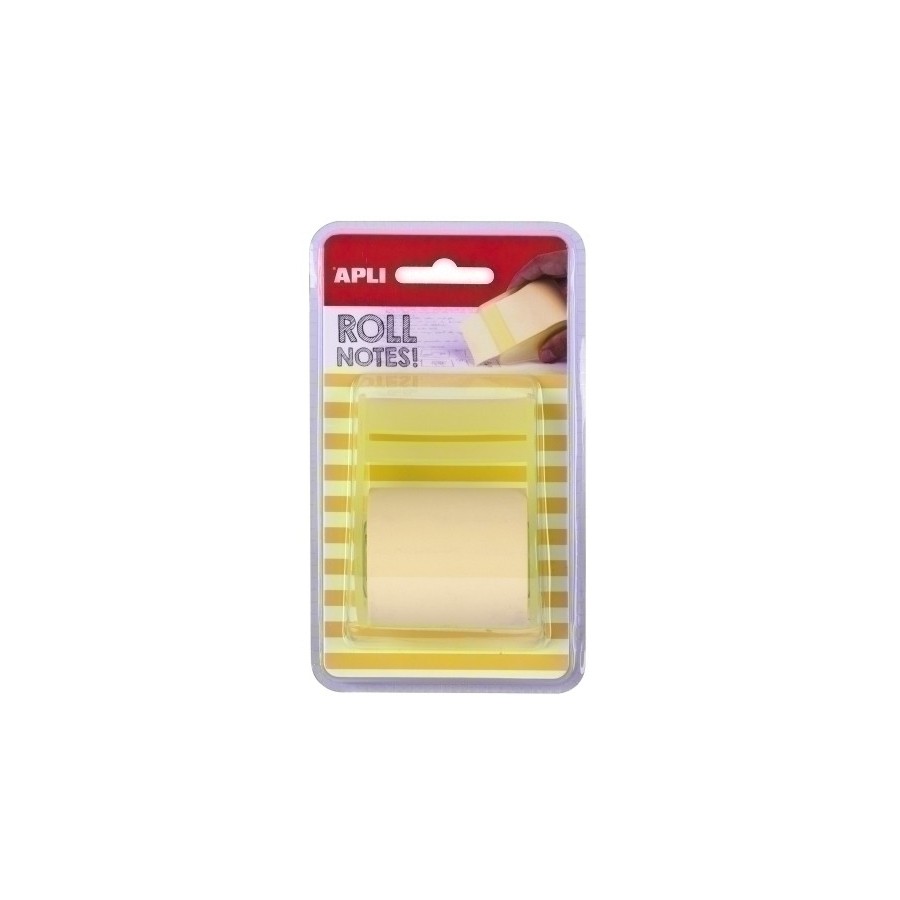 TACO NOTAS APLI EN ROLLO DE 8mx 5cm AMAR