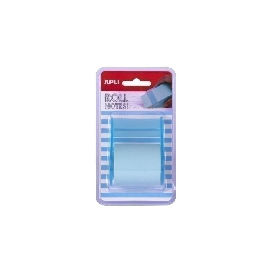 TACO NOTAS APLI EN ROLLO DE 8mx 5cm AZUL