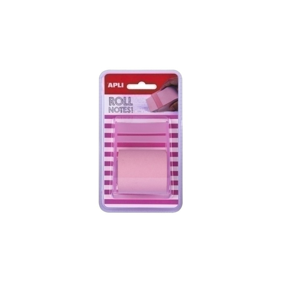 TACO NOTAS APLI EN ROLLO DE 8mx 5cm ROSA