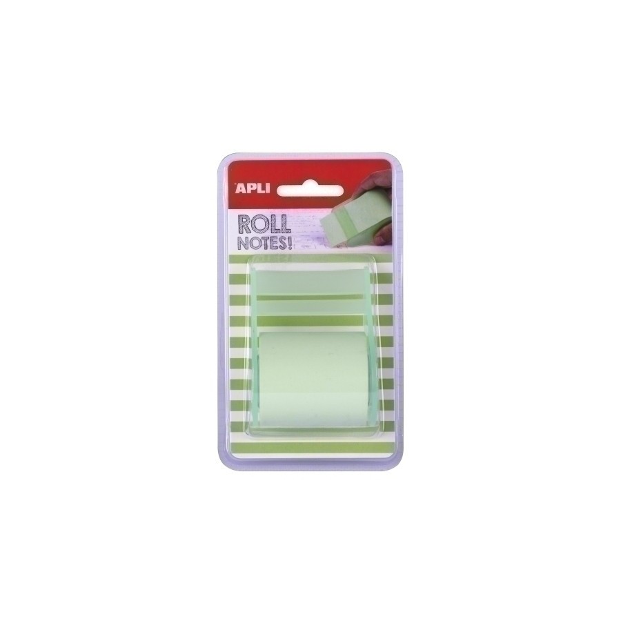 TACO NOTAS APLI EN ROLLO DE 8mx 5cm VERD