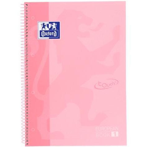 BLOC OXF. EU.BOOK 1 A4 80h CD.5 FLAMING