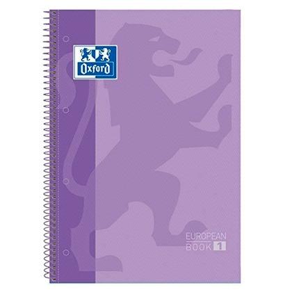 BLOC OXF. EU.BOOK 1 A4 80h CD.5 LAVANDA