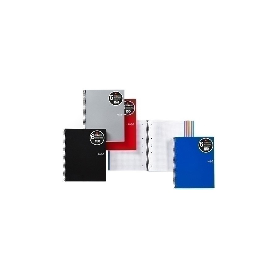 BLOC MR NB-6 mic.PP A5 150h CD.5 NEGRO