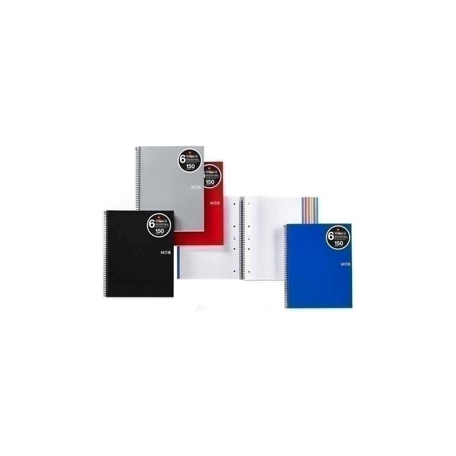BLOC MR NB-6 mic.PP A4 150h CD.5 NEGRO