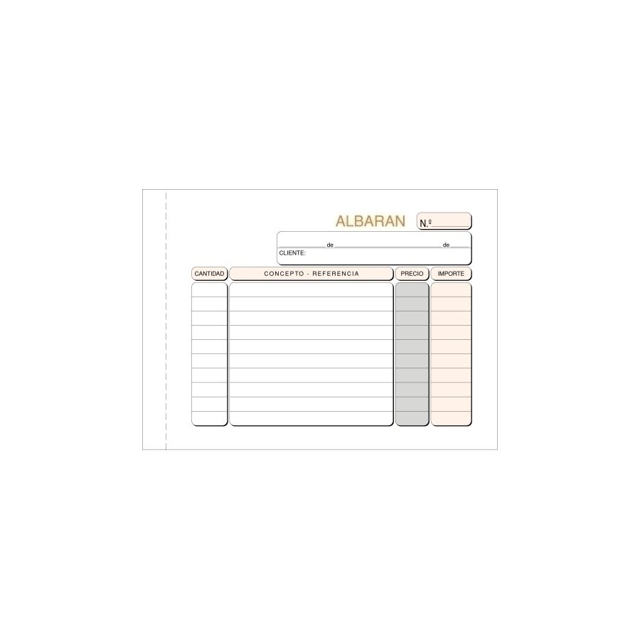 TALONARIO ALBARANES 8º APDO DUPLI LOAN