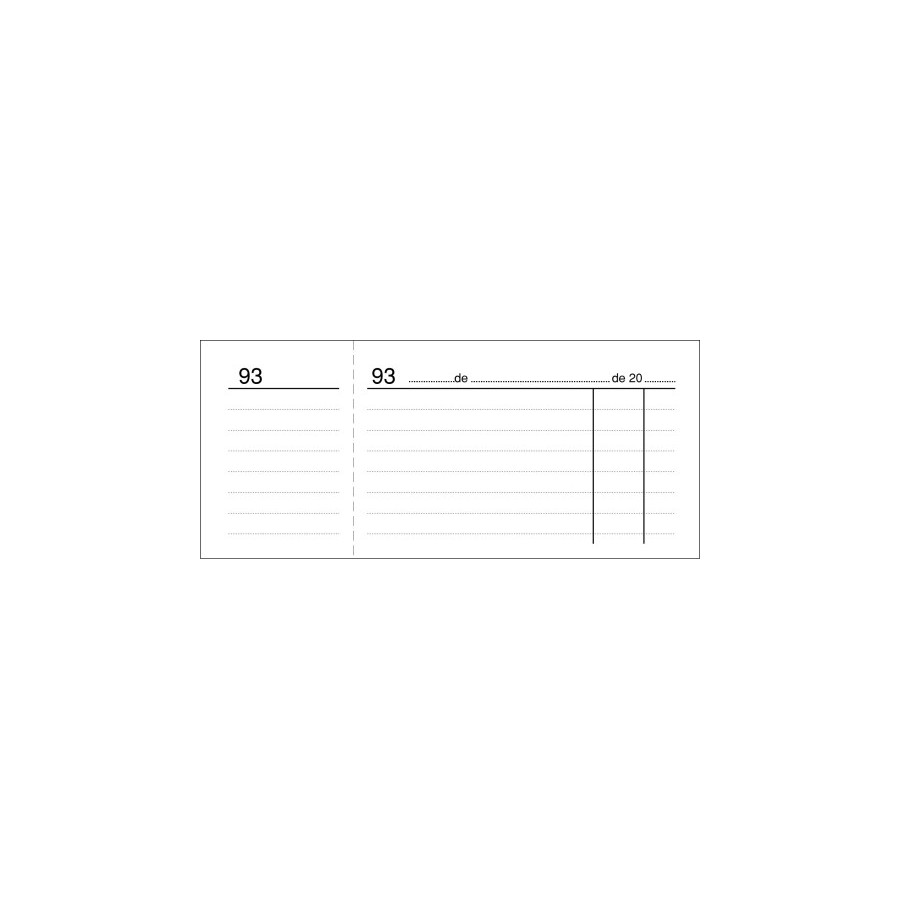 TALONARIO CAJA 3 DE 4º NUMERA LOAN BLANC