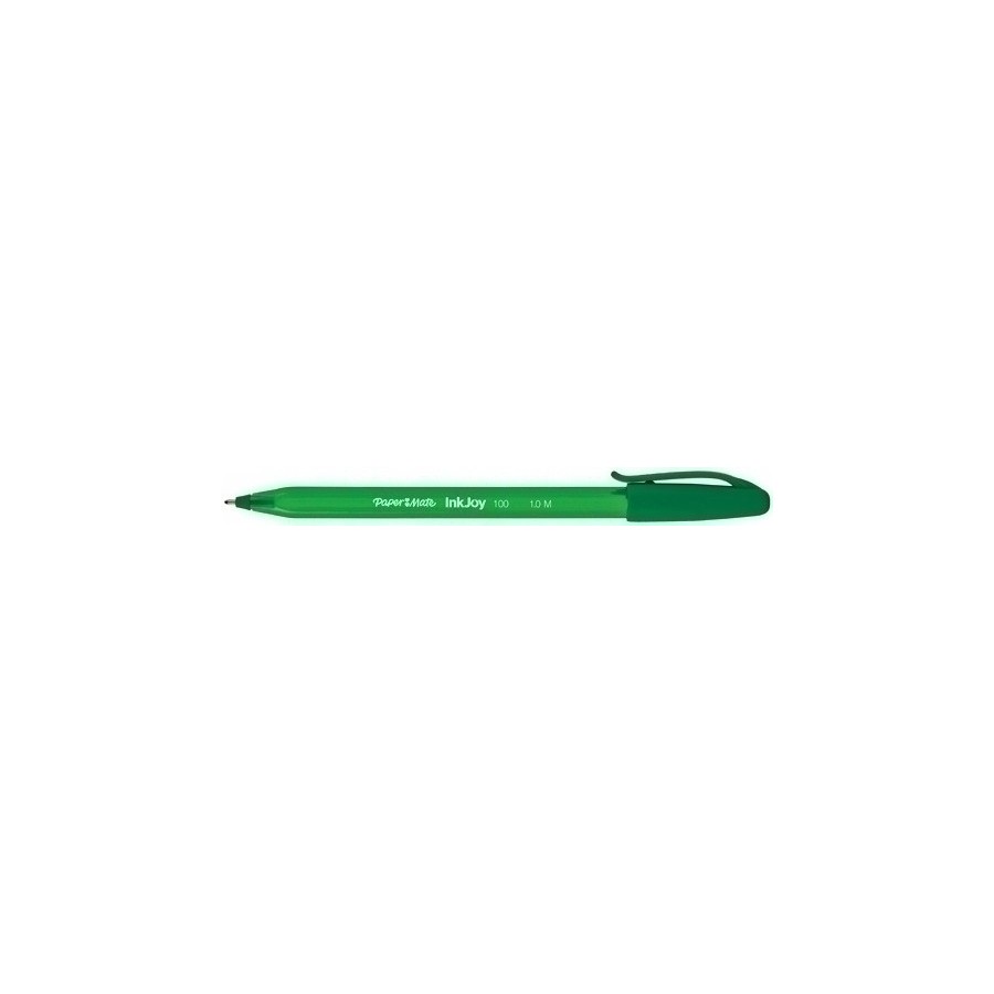 BOLIGRAFO PAPER MATE INKJOY 100 CAP VERD