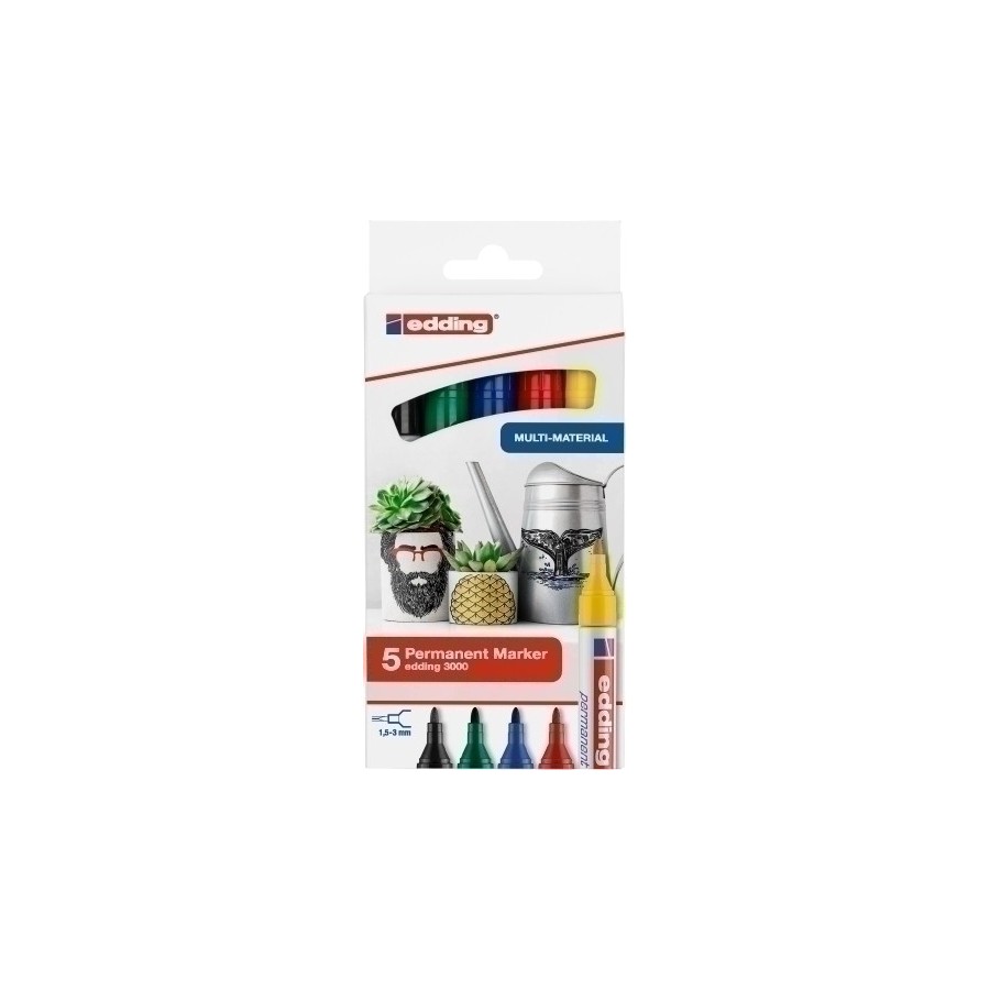 ROTUL.EDDING 3000 BASICOS PACK 5