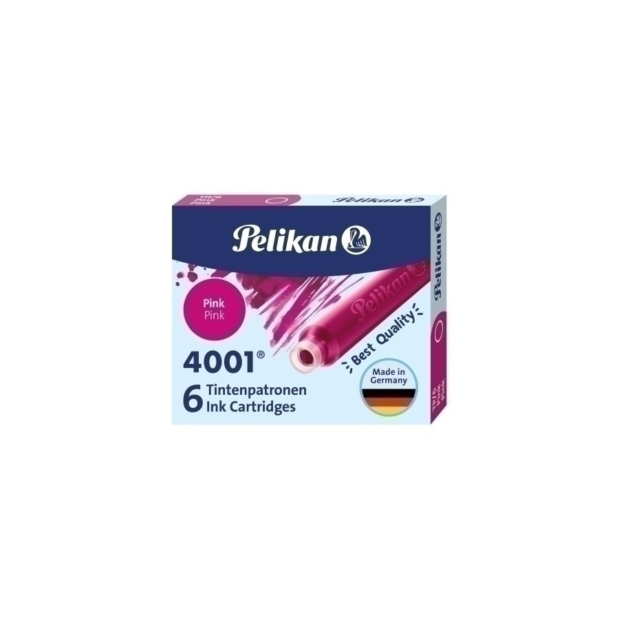 TINTA ESTILOG.PELIKAN 6 CART.TP/6 ROSA