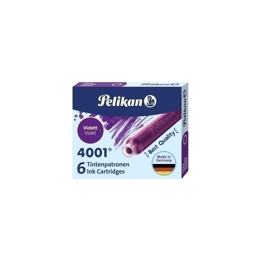 TINTA ESTILOG.PELIKAN 6 CART.TP/6 VIOLET