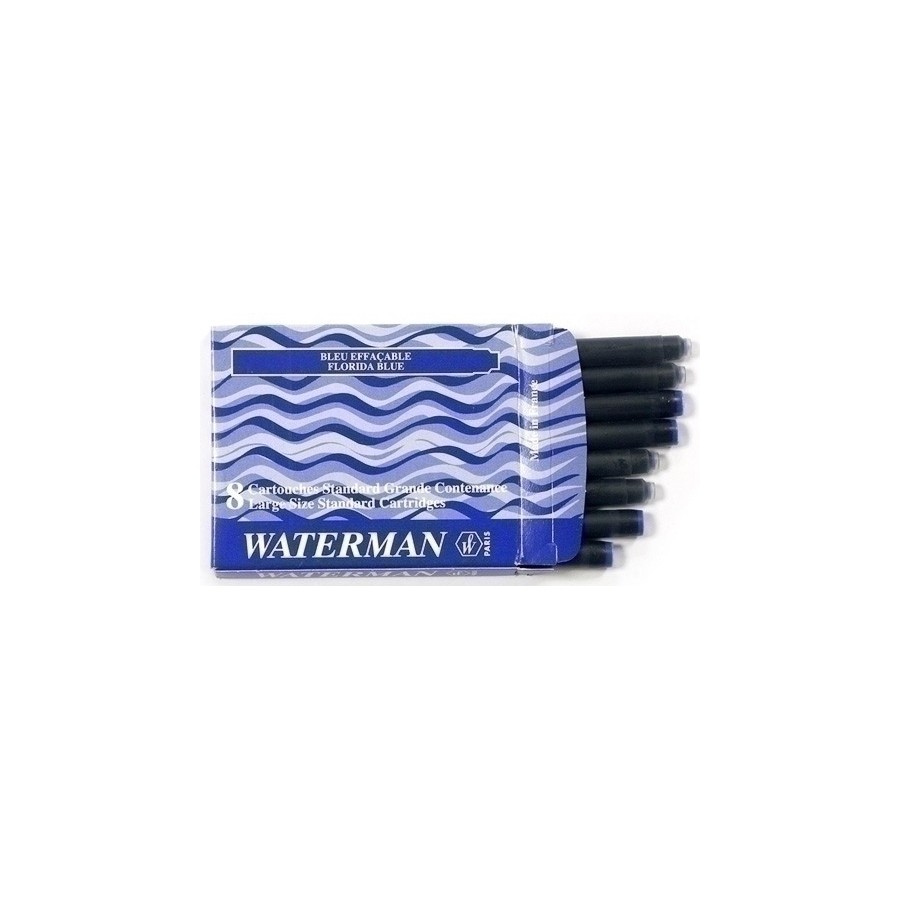 TINTA ESTILOG.WATERMAN 8 CART.AZ.FLORIDA