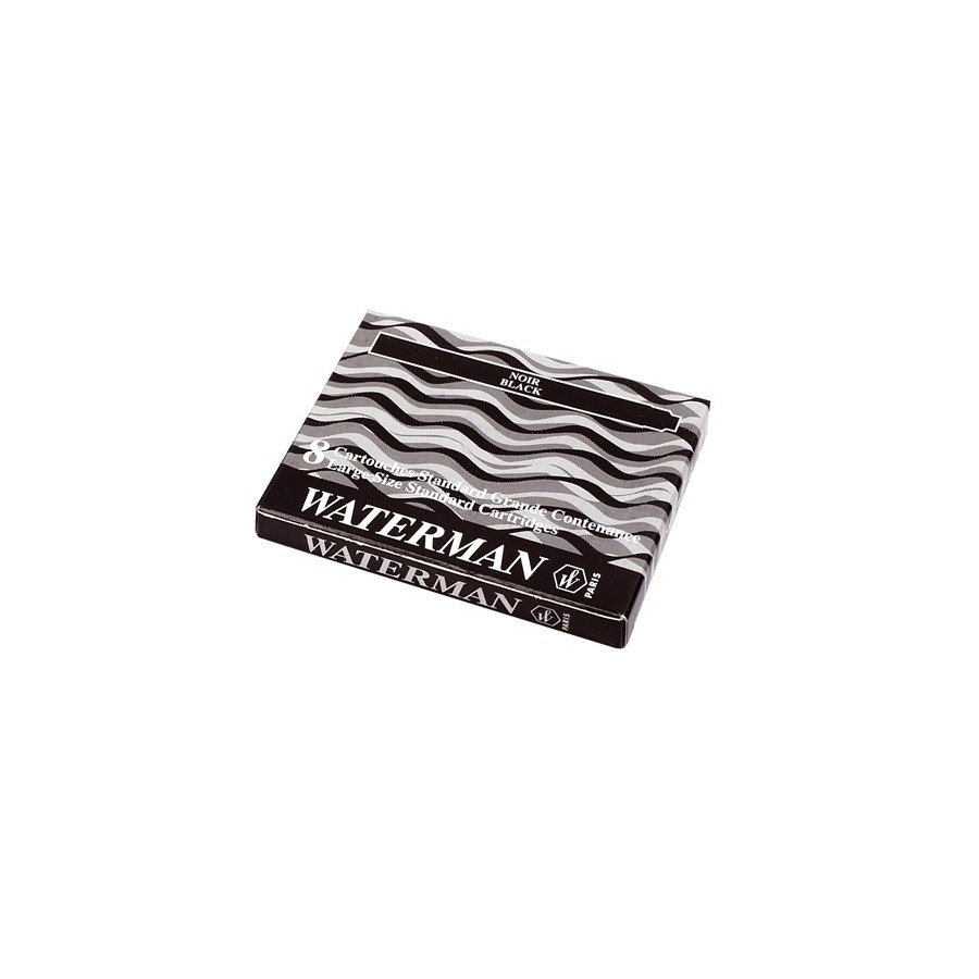 TINTA ESTILOG.WATERMAN 8 CART.NEGRO