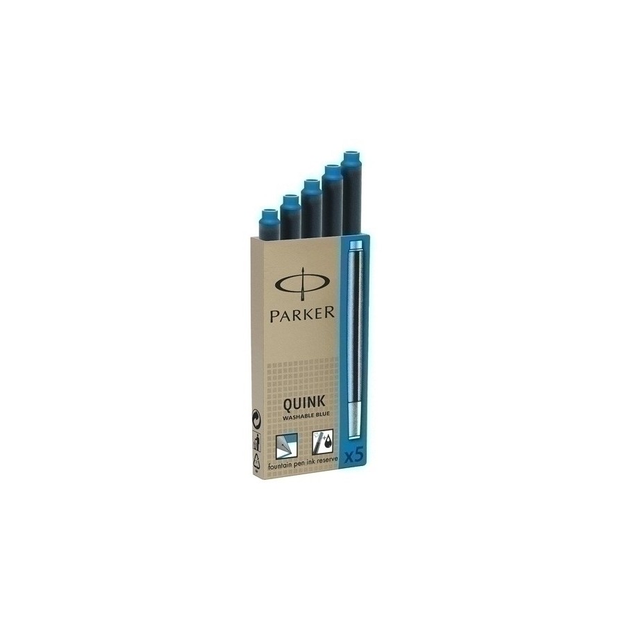 TINTA ESTILOG.PARKER 5 CART.AZUL REAL