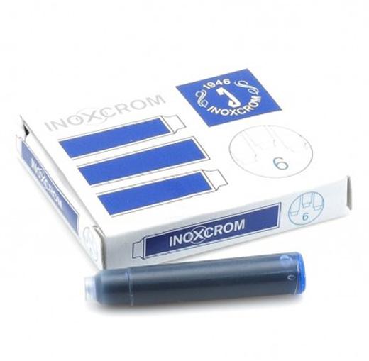 TINTA ESTILOG.INOXCROM CAJA 6 CART.AZUL