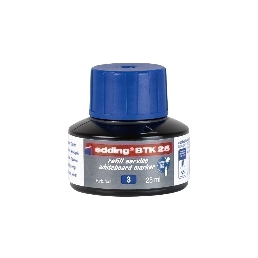 TINTA ROTUL.EDDING PIZ.25 ml BTK25 AZUL