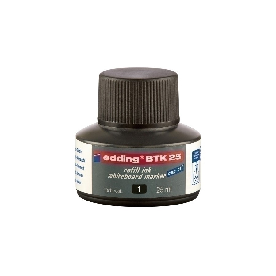 TINTA ROTUL.EDDING PIZ.25 ml BTK25 NEGRO