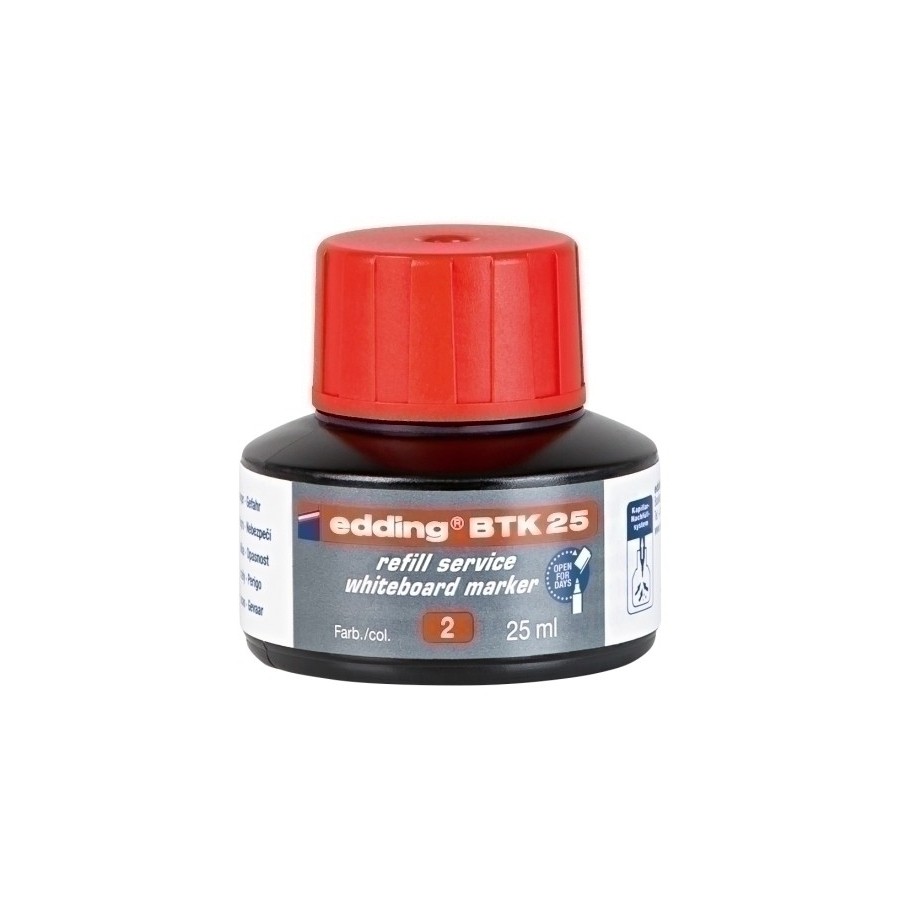 TINTA ROTUL.EDDING PIZ.25 ml BTK25 ROJA