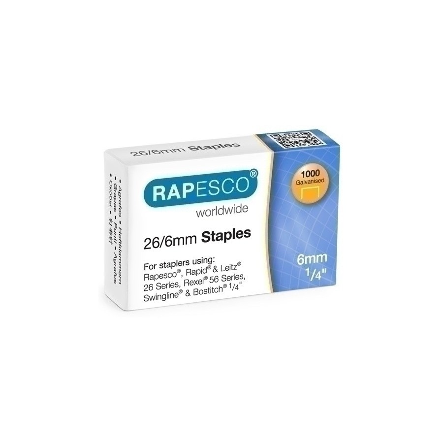 GRAPAS RAPESCO STANDARD 26/6 GALV.cj1000
