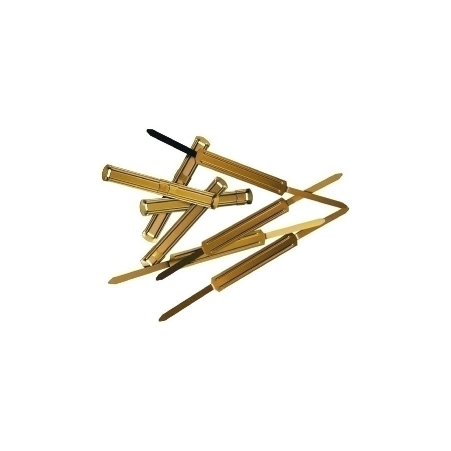 FASTENER INGRAF METAL DORADO