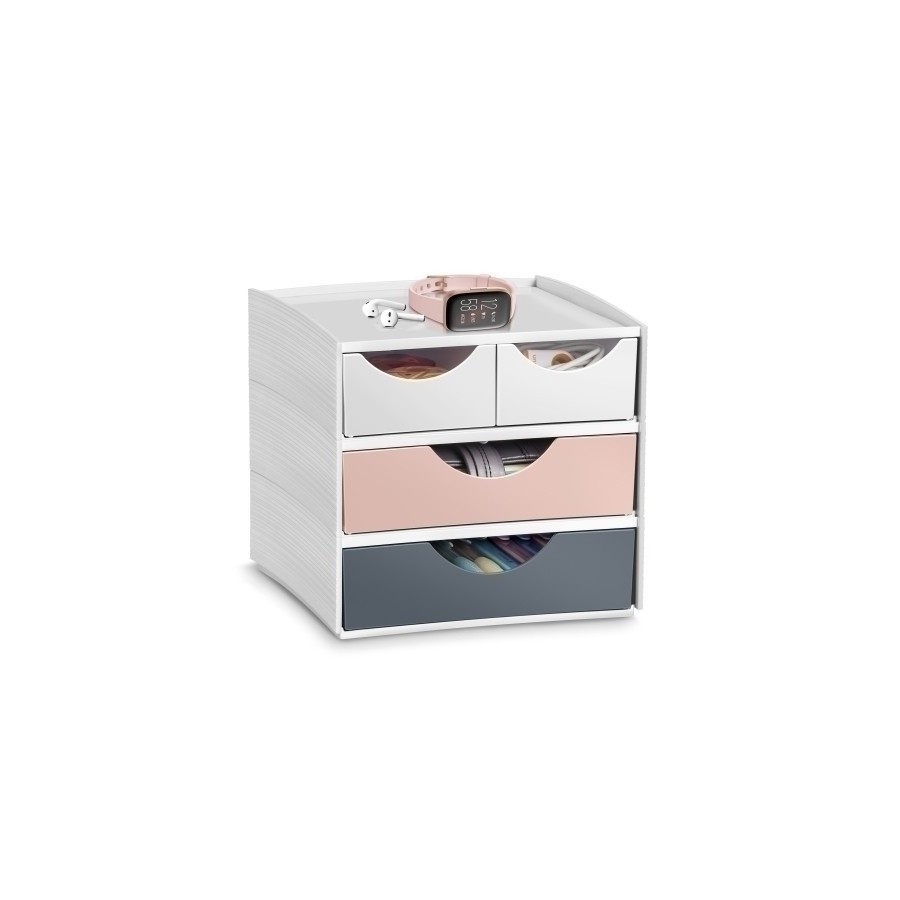 MODULO CEP MYCUBE 4 CAJONES MIX BL/RO/GR