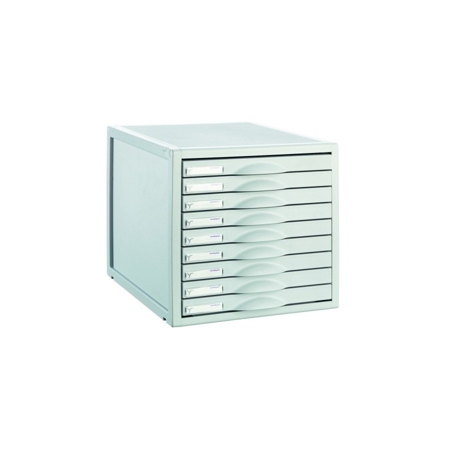 MODULO 9 CAJONES GRIS