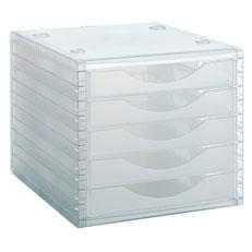 MODULO 5 CAJONES CRISTAL/CRISTAL