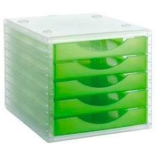 MODULO 5 CAJONES CRISTAL/KIWI